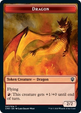 Dragon // Golem Double-sided Token (0) [CMR] - MTG Single