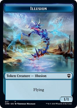 Illusion // Saproling Double-sided Token (0) [CMR] - MTG Single