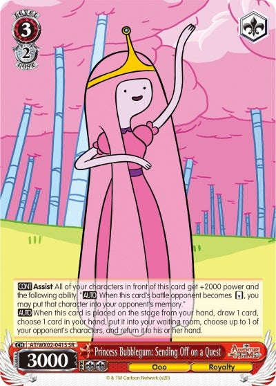 Princess Bubblegum: Sending Off on a Quest (SR) (2041) [AT/WX02] - Weiss Schwarz Single