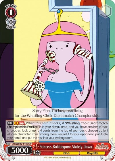 Princess Bubblegum: Stately Gown (SR) (213) [AT/WX02] - Weiss Schwarz Single