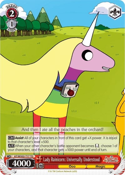 Lady Rainicorn: Universally Understood (217) [AT/WX02] - Weiss Schwarz Single