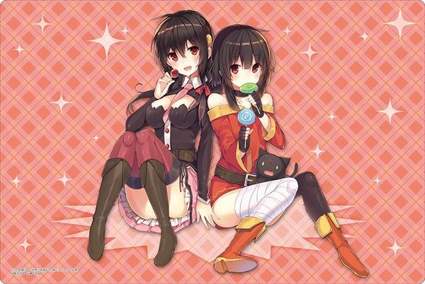 Bushiroad Rubber Mat Collection Vol.763: Kadokawa Sneaker Bunko - KonoSuba - Megumin & Yunyun (763) - Playmats Sealed