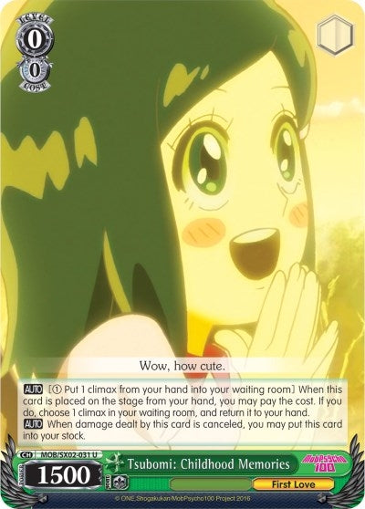 Tsubomi: Childhood Memories (2031) [MOB/SX02] - Weiss Schwarz Single