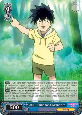 Ritsu: Childhood Memories (2089) [MOB/SX02] - Weiss Schwarz Single