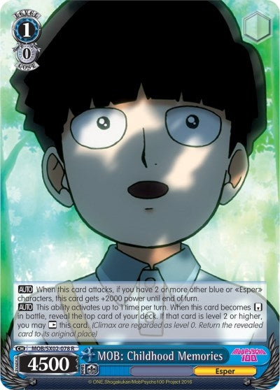 MOB: Childhood Memories (2078) [MOB/SX02] - Weiss Schwarz Single