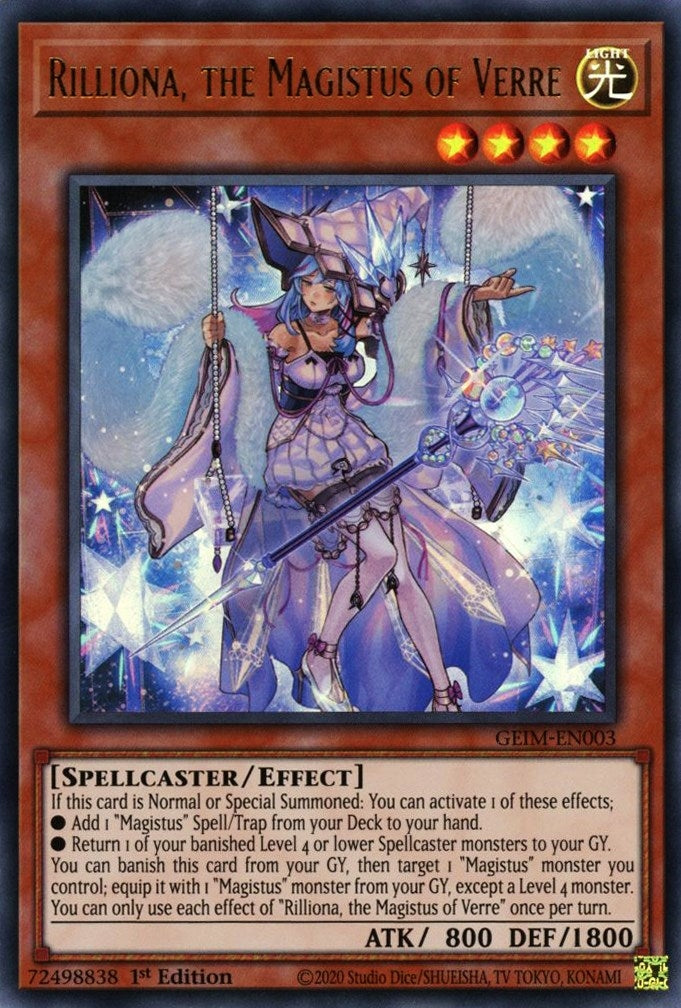 Rilliona the Magistus of Verre (3) (GEIM) - YuGiOh Single
