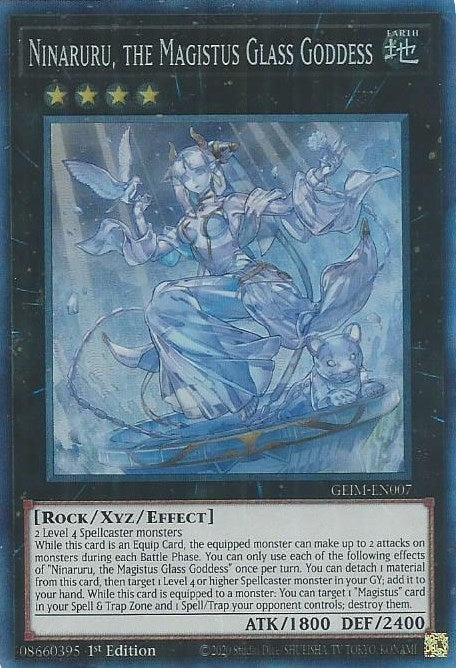 Ninaruru the Magistus Glass Goddess (CR) (7) (GEIM) - YuGiOh Single