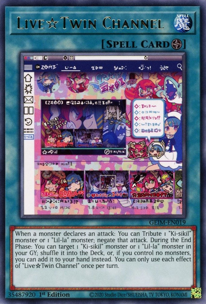 Live Twin Channel (19) (GEIM) - YuGiOh Single