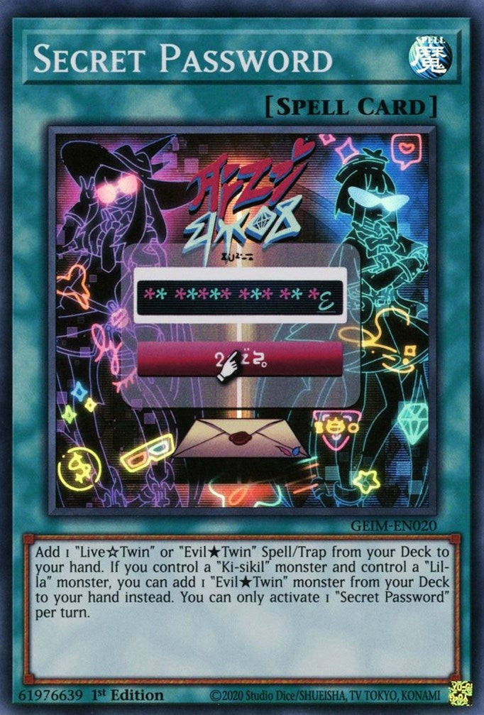 Secret Password (20) (GEIM) - YuGiOh Single