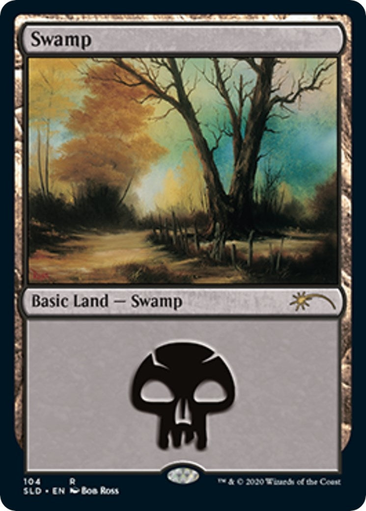 Swamp (104) (Bob Ross) (104) [SLD] - MTG Single