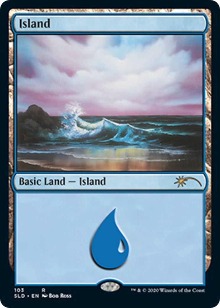 Island (103) (Bob Ross) (103) [SLD] - MTG Single