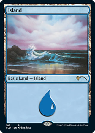 Island (103) (Bob Ross) (103) [SLD] - MTG Single