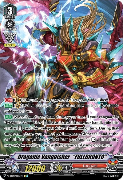 Dragonic Vanquisher ’FULLBRONTO’ (SP) (1205) [V-BT12] - Cardfight Vanguard Single