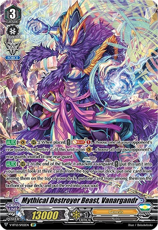 Mythical Destroyer Beast Vanargandr (SP) (1222) [V-BT12] - Cardfight Vanguard Single