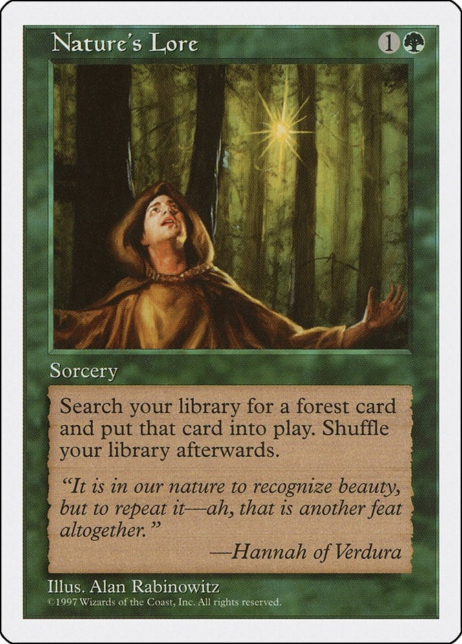 Nature’s Lore [5ED] - MTG Single
