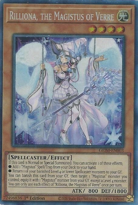 Rilliona the Magistus of Verre (CR) (3) (GEIM) - YuGiOh Single