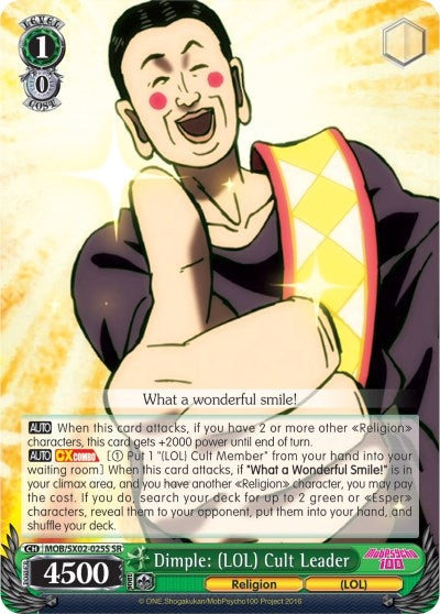 Dimple: (LOL) Cult Leader (SR) (2025) [MOB/SX02] - Weiss Schwarz Single