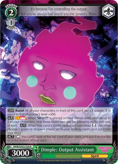 Dimple: Output Assistant (2029) [MOB/SX02] - Weiss Schwarz Single