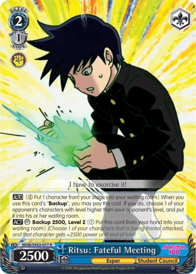 Ritsu: Fateful Meeting (2077) [MOB/SX02] - Weiss Schwarz Single