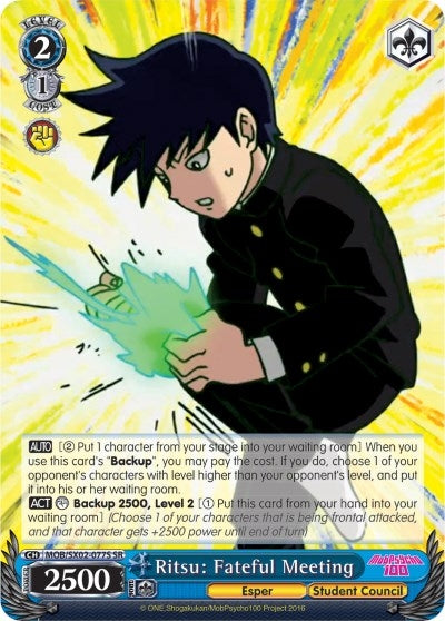 Ritsu: Fateful Meeting (SR) (2077) [MOB/SX02] - Weiss Schwarz Single