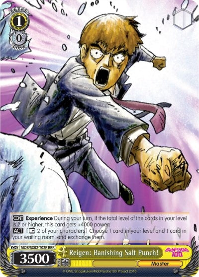 Reigen: Banishing Salt Punch! (RRR) (202) [MOB/SX02] - Weiss Schwarz Single