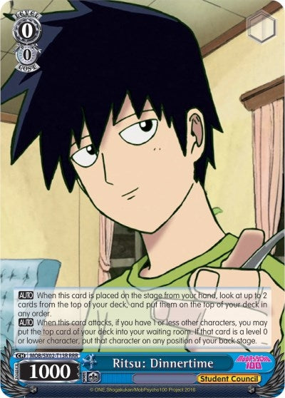 Ritsu: Dinnertime (RRR) (213) [MOB/SX02] - Weiss Schwarz Single