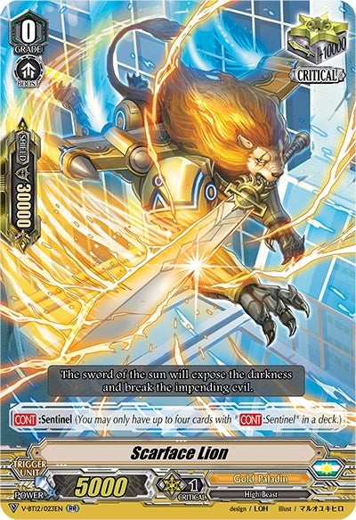Scarface Lion (12023) [V-BT12] - Cardfight Vanguard Single