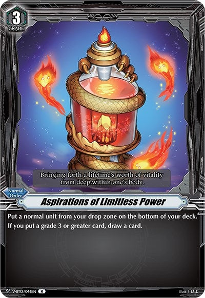 Aspirations of Limitless Power (12046) [V-BT12] - Cardfight Vanguard Single