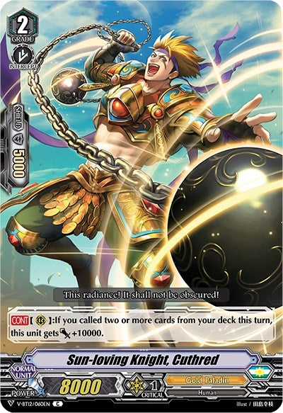 Sun-loving Knight Cuthred (12060) [V-BT12] - Cardfight Vanguard Single