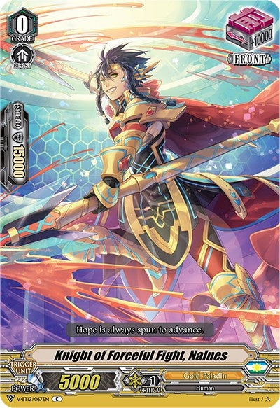 Knight of Forceful Fight Nalnes (12067) [V-BT12] - Cardfight Vanguard Single