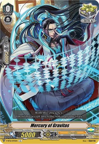 Mercury of Gravitas (12075) [V-BT12] - Cardfight Vanguard Single