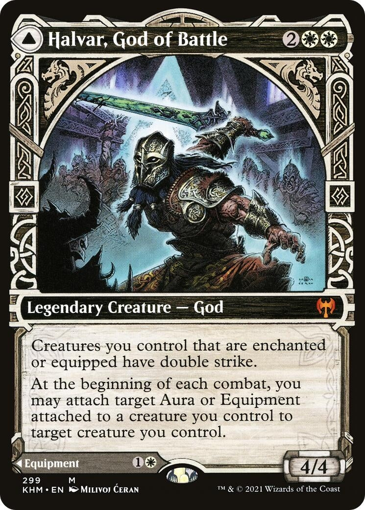 Halvar God of Battle (Showcase) (299) [KHM] - MTG Single