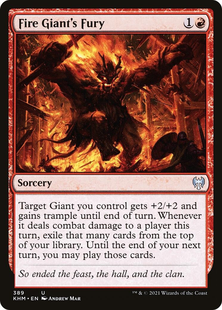 Fire Giant’s Fury (389) [KHM] - MTG Single