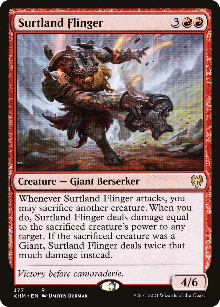 Surtland Flinger (377) [KHM] - MTG Single