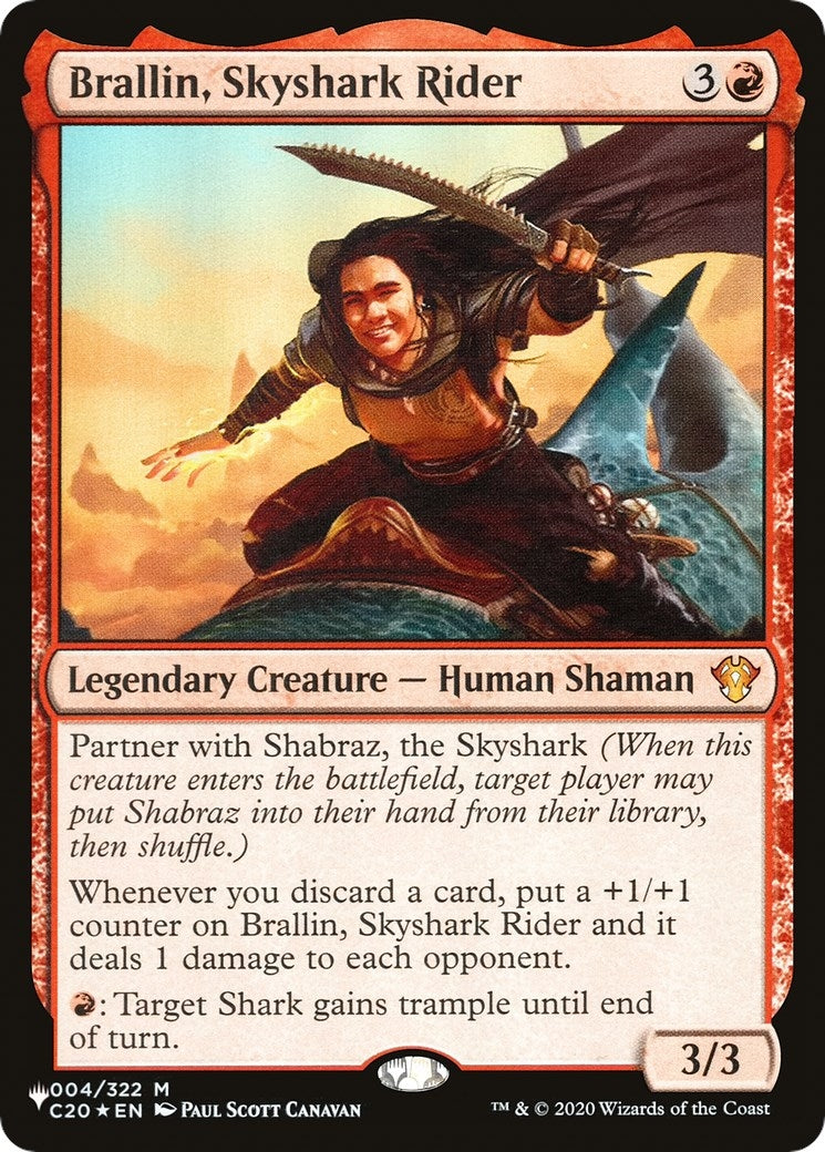 Brallin Skyshark Rider (4) [LIST] - MTG Single