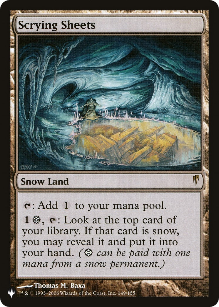 Scrying Sheets (149) [LIST] - MTG Single