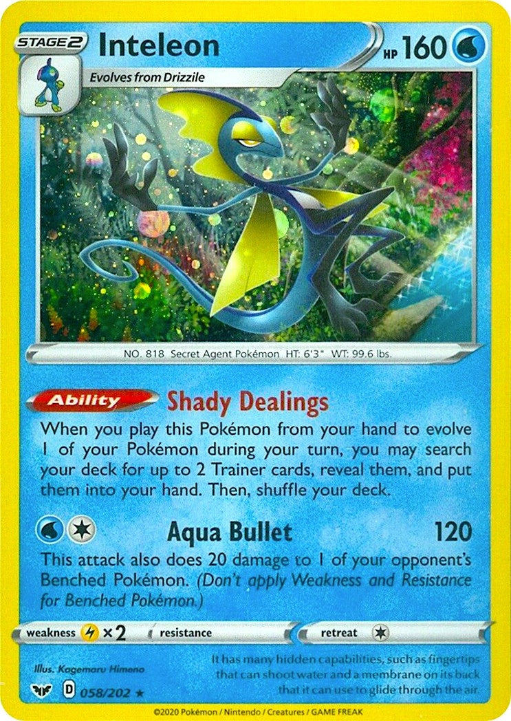 Image for Inteleon - 058/202 (Cosmos Holo) (058/202) (Miscellaneous Cards & Products) - Pokemon