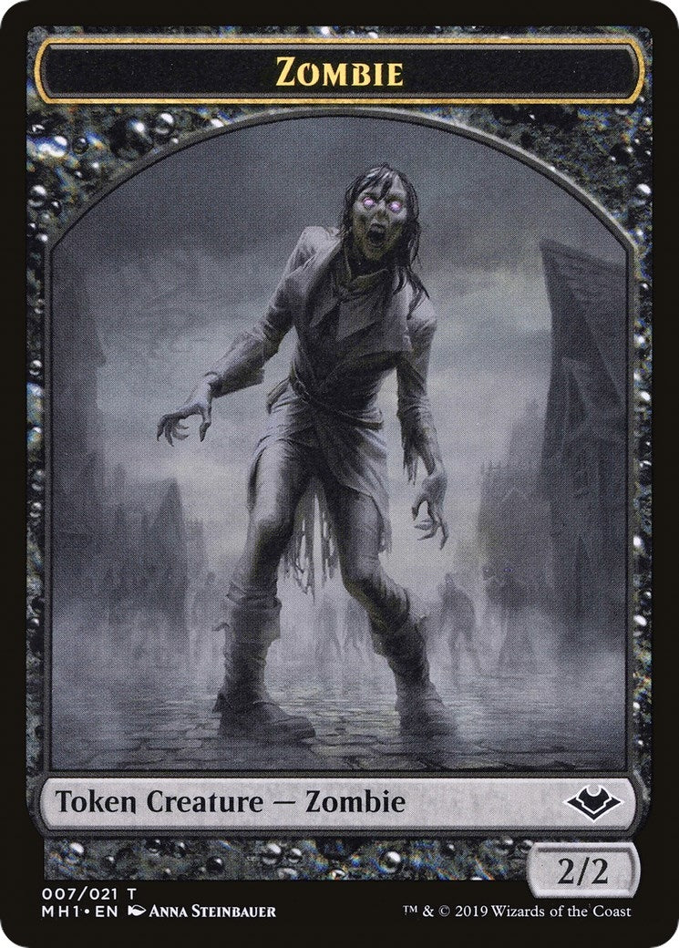 Zombie // Golem Double-Sided Token (0) [MH1] - MTG Single