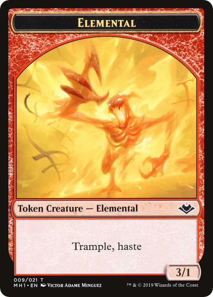 Elemental (009) // Spirit Double-Sided Token (0) [MH1] - MTG Single