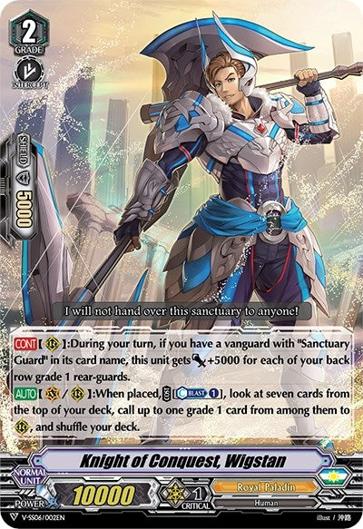 Knight of Conquest Wigstan (6002) [V-SS06] - Cardfight Vanguard Single