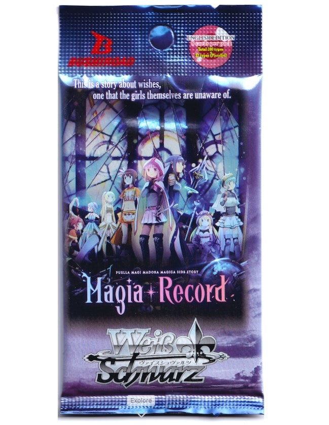 Magia Record: Puella Magi Madoka Magica [Side Story] (Anime) Booster Pack [MR/W80] - Weiss Schwarz Sealed