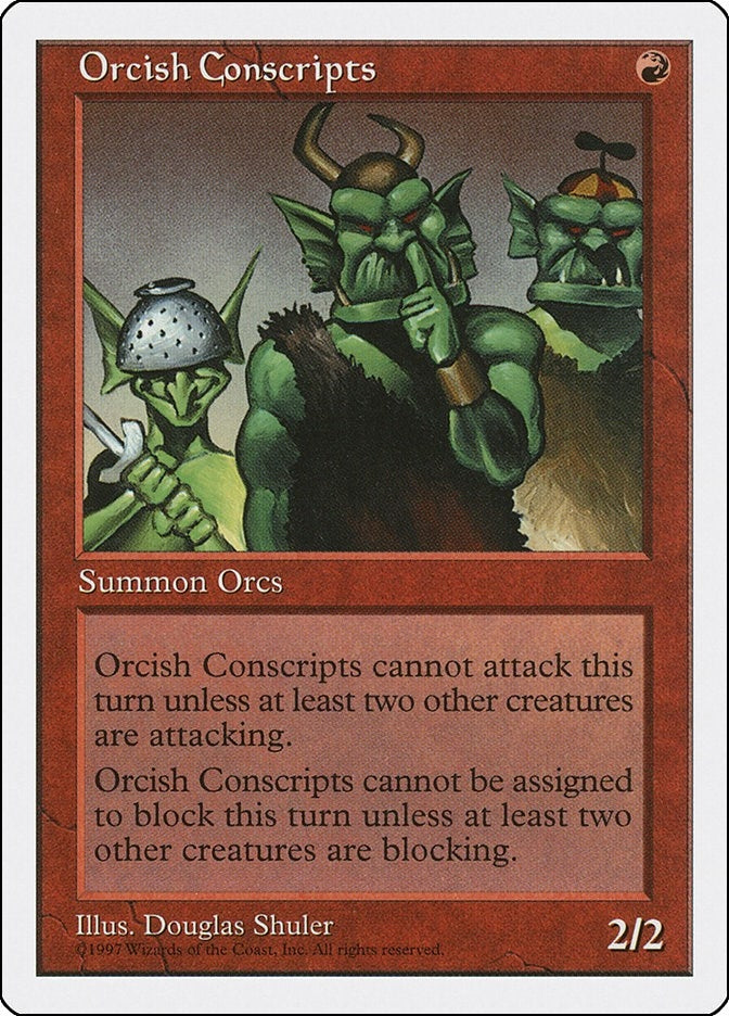 Orcish Conscripts [5ED] - MTG Single