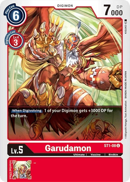 Garudamon (108) [ST-1] - Digimon Card Game Single