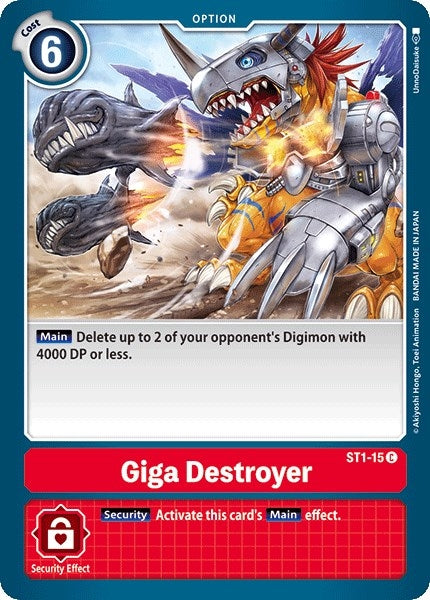 Giga Destroyer (115) [ST-1] - Digimon Card Game Single