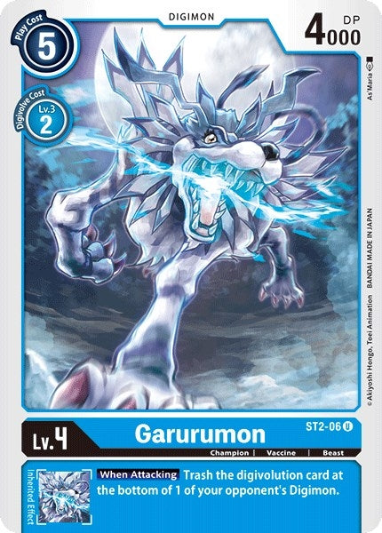 Garurumon (206) [ST-2] - Digimon Card Game Single