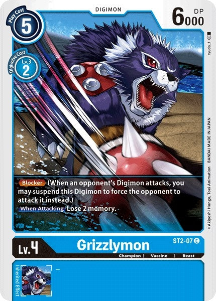 Grizzlymon (207) [ST-2] - Digimon Card Game Single