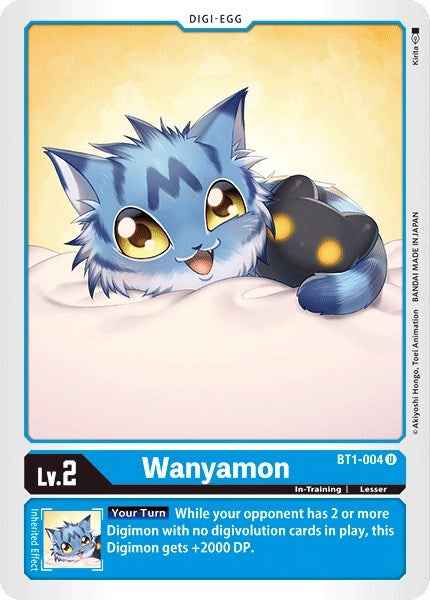 Wanyamon (1004) [BT01-03] - Digimon Card Game Single