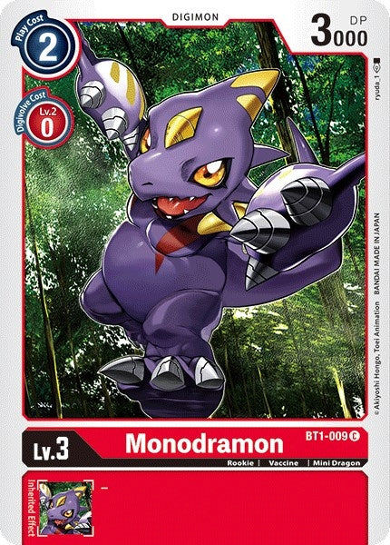 Monodramon (1009) [BT01-03] - Digimon Card Game Single