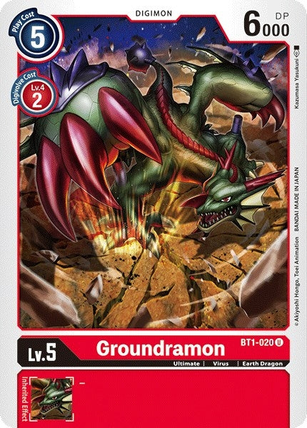 Groundramon (1020) [BT01-03] - Digimon Card Game Single
