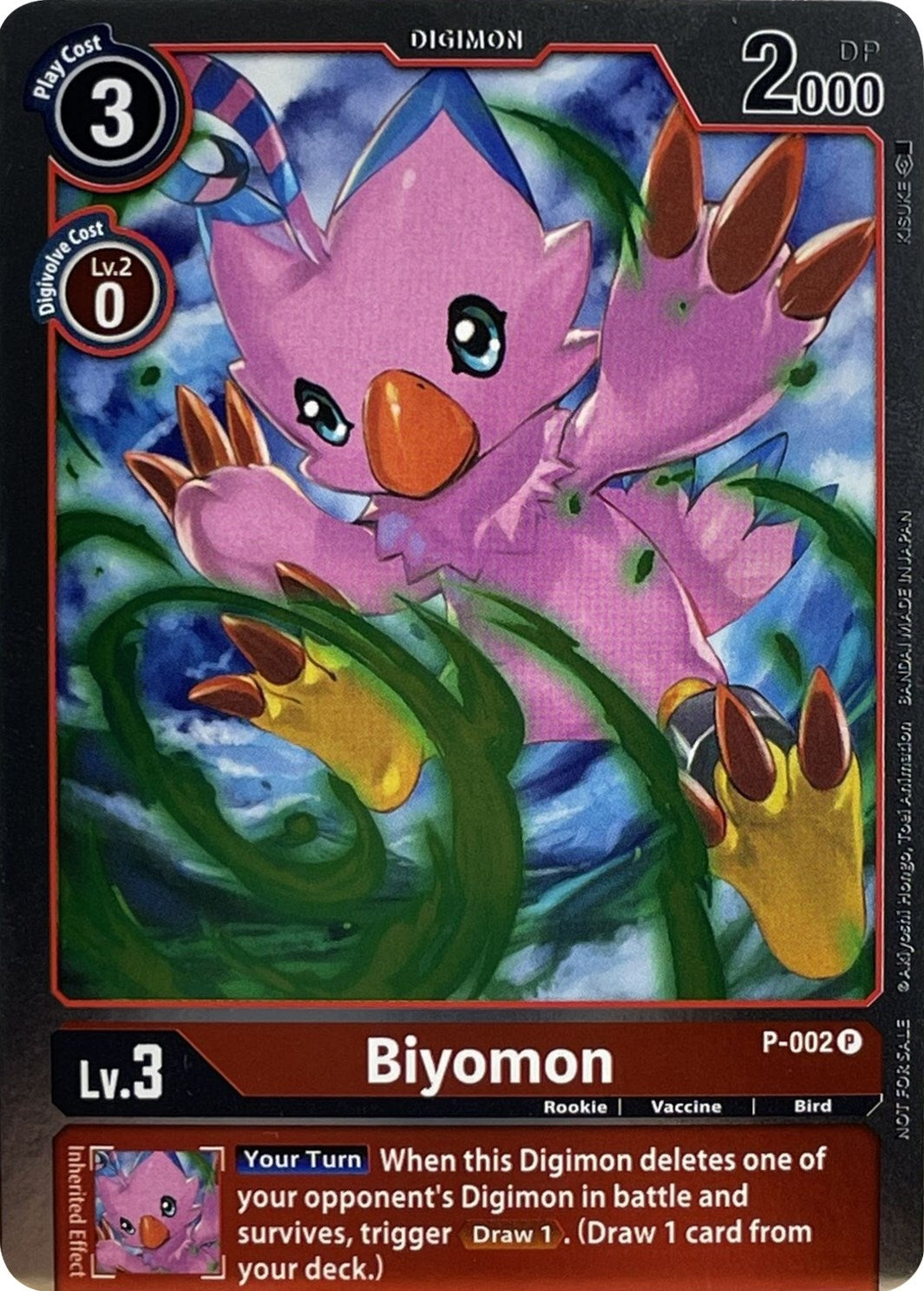 Biyomon - P-002 (2) [D-PR] - Digimon Card Game Single